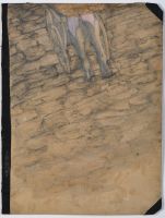 „Asphalt“ aus der Serie auf Reisen | 2017 | Stift - Papier - Pappe | 34 x 49 cm